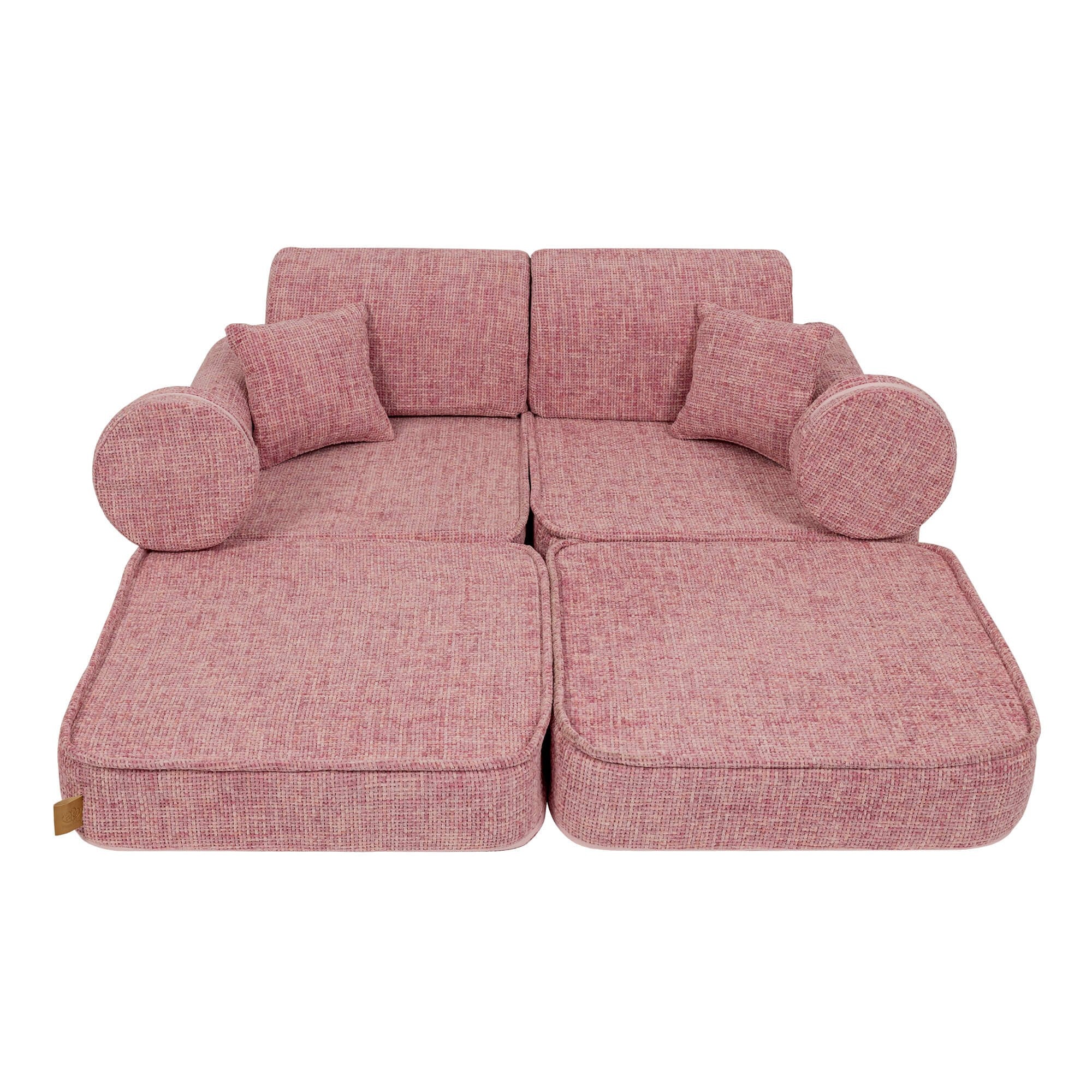 Medium Modular Sofa for Kids - Tangle Bubblegum Pink